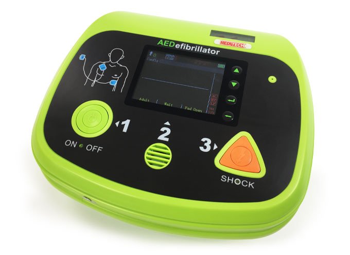 Portable Color Screen AED Defibrillator with ECG, Multi Language, SD Socket For Data Transfer from AED Device Defi 6