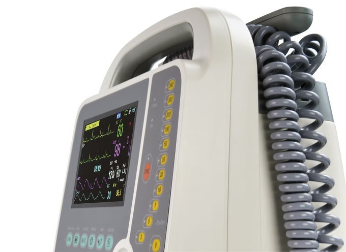 Emergency First Aid Defibrillator monitor with Biphasic and Monophasic Technology Defi 9