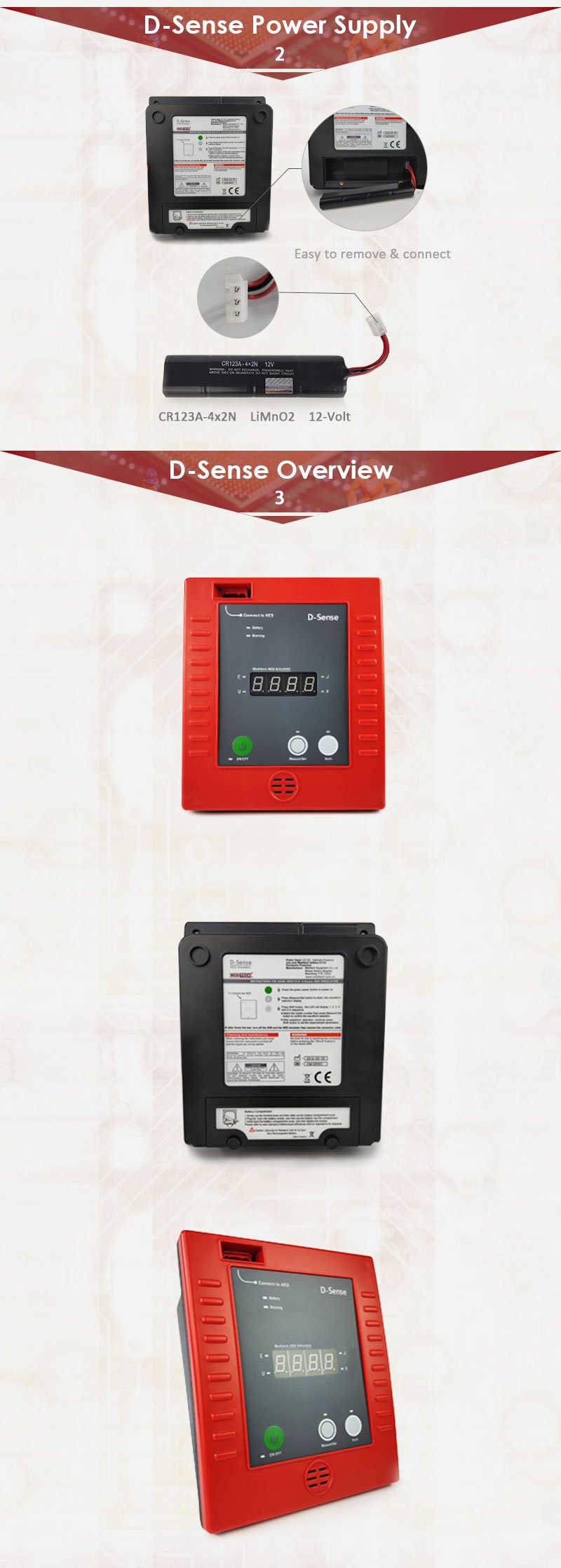 Defi 5C Medical equipment D-Sense Defibrillator analyzer for AED defibrillator and monitor energy test