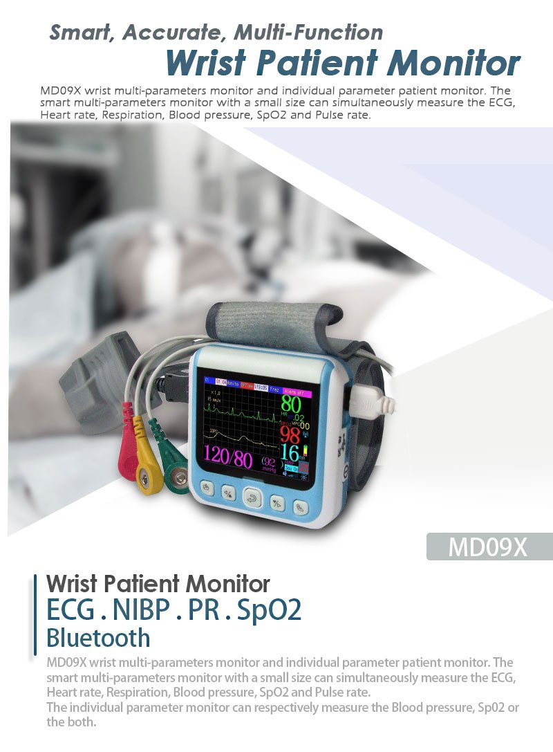 MD09X Wrist Multi-Parameters and Individual Parameter Patient Monitor