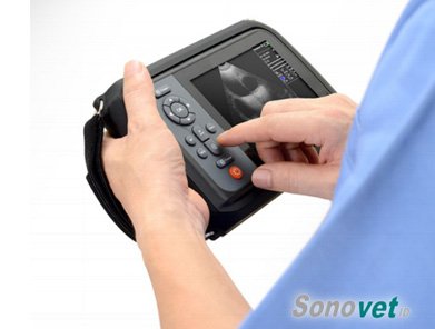 SonovetID Veterinary Ultrasound Scanner with RFID Technology Handheld 6 Inch Color Display