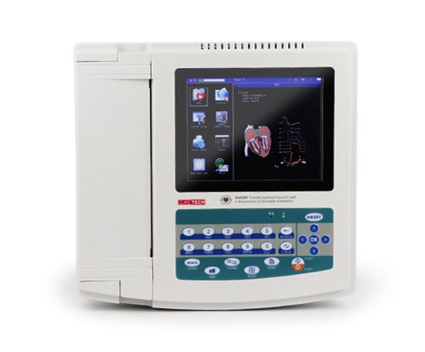 ECG Machine with 8 inch Touch and Color Screen ECG1212T