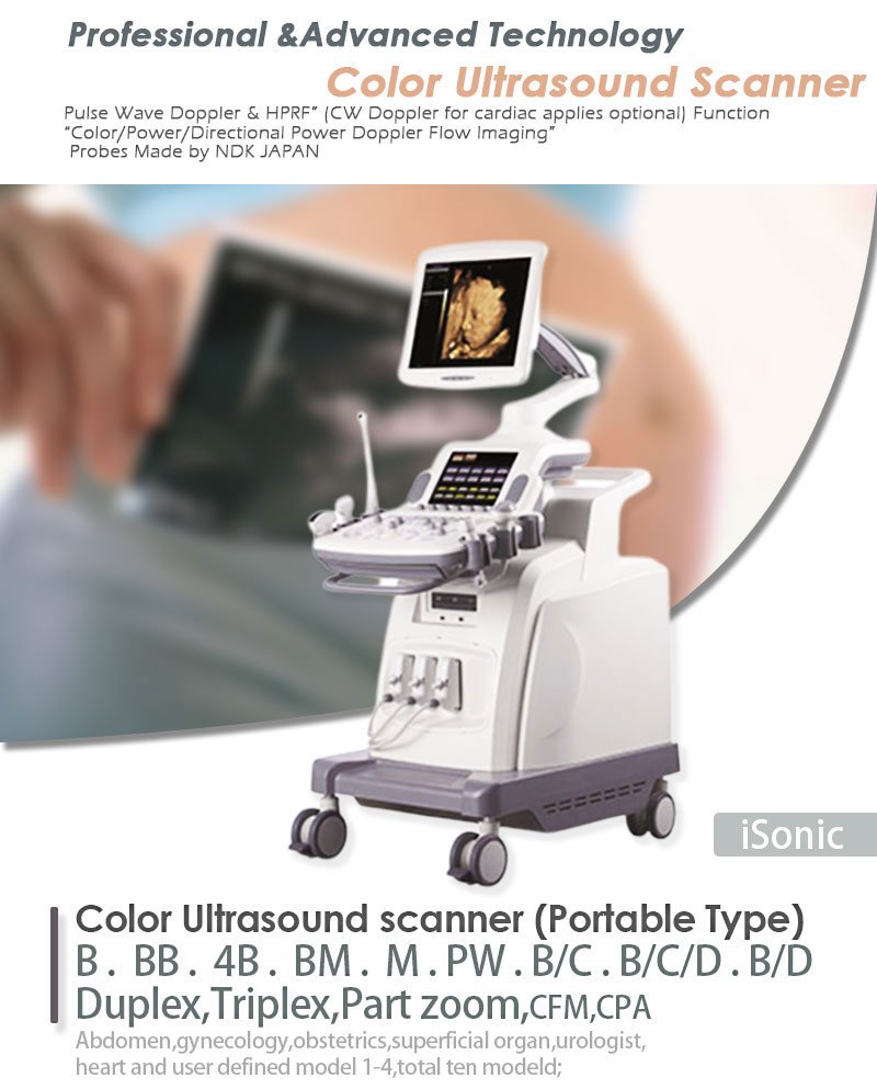 iSonic High Quality Images Color Ultrasound Scanner