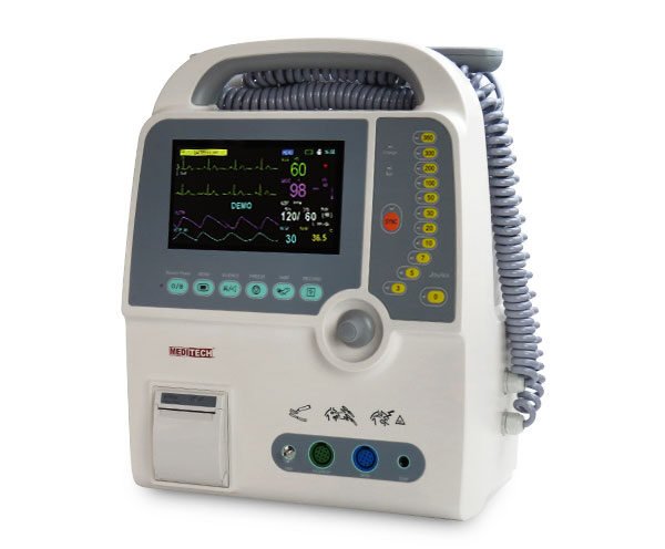 Emergency First Aid Defibrillator monitor with Biphasic and Monophasic Technology Defi 9